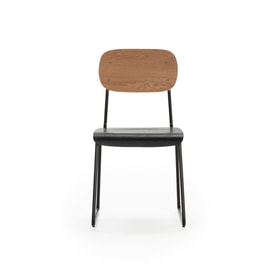 Silla Aira Negro/natural/pata miniatura 5