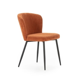 Silla Megan Teja Color Marrón miniatura 8