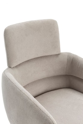 Sillón Giratorio Gris miniatura 4