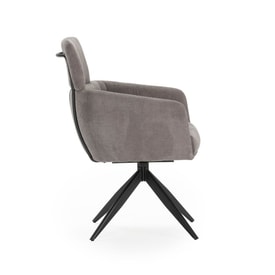 Sillón Giratorio Gris miniatura 6