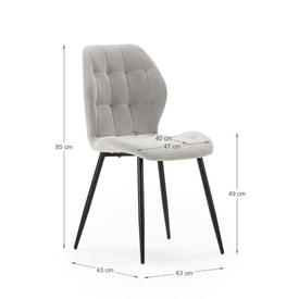Silla Nalu Gris miniatura 3