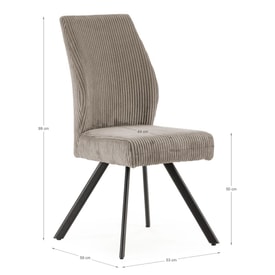 Silla Anibal Gris miniatura 4