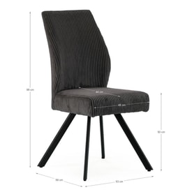 Silla Anibal Gris miniatura 3