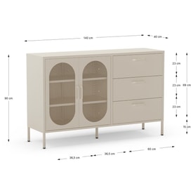 Aparador Diora 2P3C miniatura 5