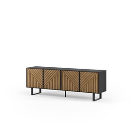 Mueble Tv Alana Patas Metal Color Negro/roble miniatura 8