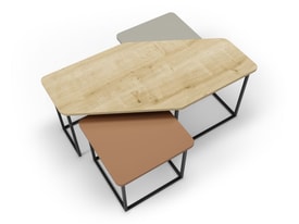 Mesa Centro Zoya Terracota/verde miniatura 4