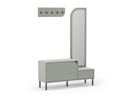 Mueble Zapatero Con Espejo