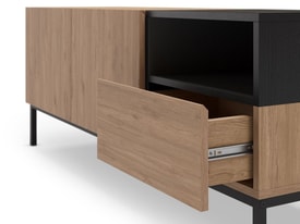 Muebletv Cailin 2P1C1H 140CM Sepet/negro miniatura 6