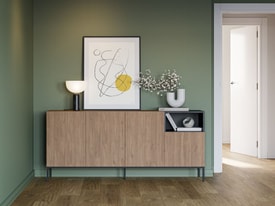 Aparador Cailin 4P1H 180cm Sepet/Negro Pata Metal miniatura 2