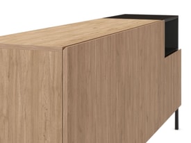 Aparador Cailin 4P1H 180cm Sepet/Negro Pata Metal miniatura 4