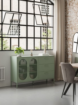 Aparador Diora 2P3C Verde miniatura 3