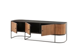 Mueble Tv Curve 160 Cm Marrón miniatura 3
