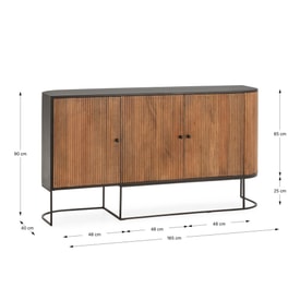 Aparador Curve 3P Madera miniatura 5