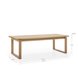 Mesa Rectangular 220CM miniatura 5