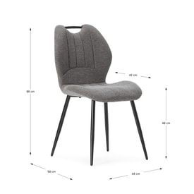 Silla Muli Gris miniatura 3