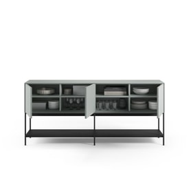 Aparador Amira 3P2H 180cm Verde/Negro miniatura 7