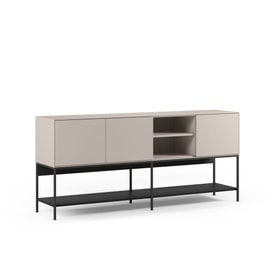 Aparador Amira 3P2H 180cm Crema/Negro miniatura 1