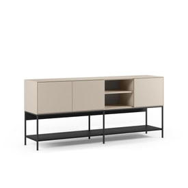 Aparador Amira 3P2H 180cm Crema/Negro miniatura 8