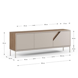 Mueble Tv 3 Puertas miniatura 4