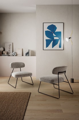 Silla Elon Blanco/negro miniatura 2