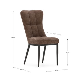 Silla Damon Marrón miniatura 4