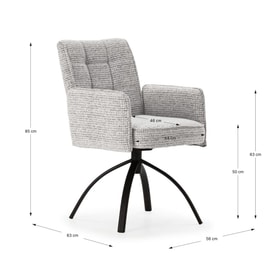 Sillón Giratorio Con Brazos miniatura 3