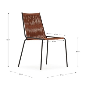 Silla Emily Pata Metal miniatura 3
