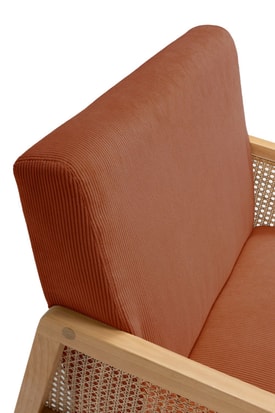 Sillón Brazo Madera Ratan Color miniatura 4
