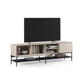Muebletv Amira 2P2H 180CM Crema/negro miniatura 9