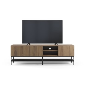 Mueble de TV Amira 2P2H 180CM Roble-ud/negro miniatura 10