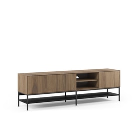 Mueble de TV Amira 2P2H 180CM Roble-ud/negro miniatura 11