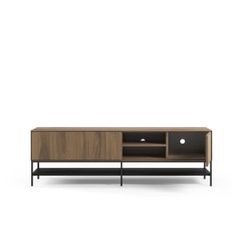 Mueble de TV Amira 2P2H 180CM Roble-ud/negro miniatura 3