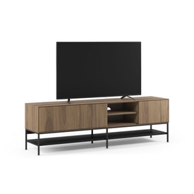 Mueble de TV Amira 2P2H 180CM Roble-ud/negro miniatura 8