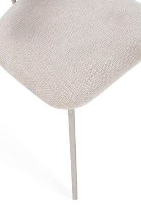 Silla Beige Patas Metal miniatura 3