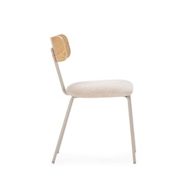 Silla Beige Patas Metal miniatura 6