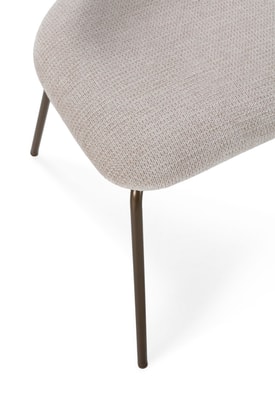 Silla Beige Metal miniatura 3