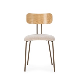 Silla Beige Metal miniatura 5