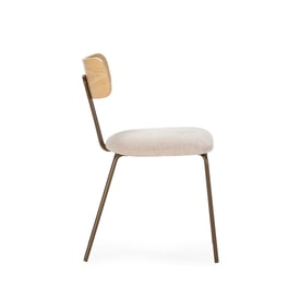Silla Beige Metal miniatura 6