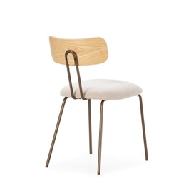 Silla Beige Metal miniatura 8