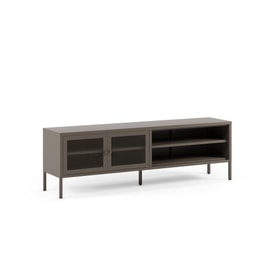 Mueble Tv 2 Puertas Marrón miniatura 1