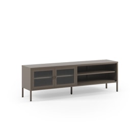 Mueble Tv Puerta Cristal Marrón miniatura 1