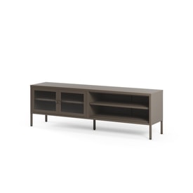 Mueble Tv Puerta Cristal Marrón miniatura 5