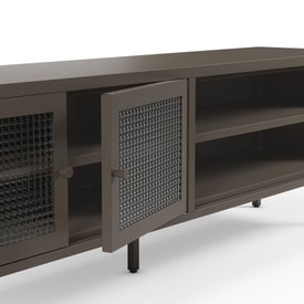 Mueble Tv 4 Puertas Marrón miniatura 4