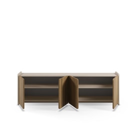 Mueble Tv 180 Cm Color Crema/roble miniatura 2