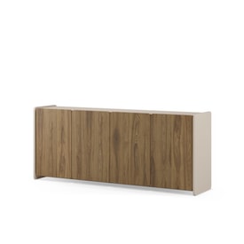 Aparador Boucleon 4P 180cm Crema/Roble-UD miniatura 5