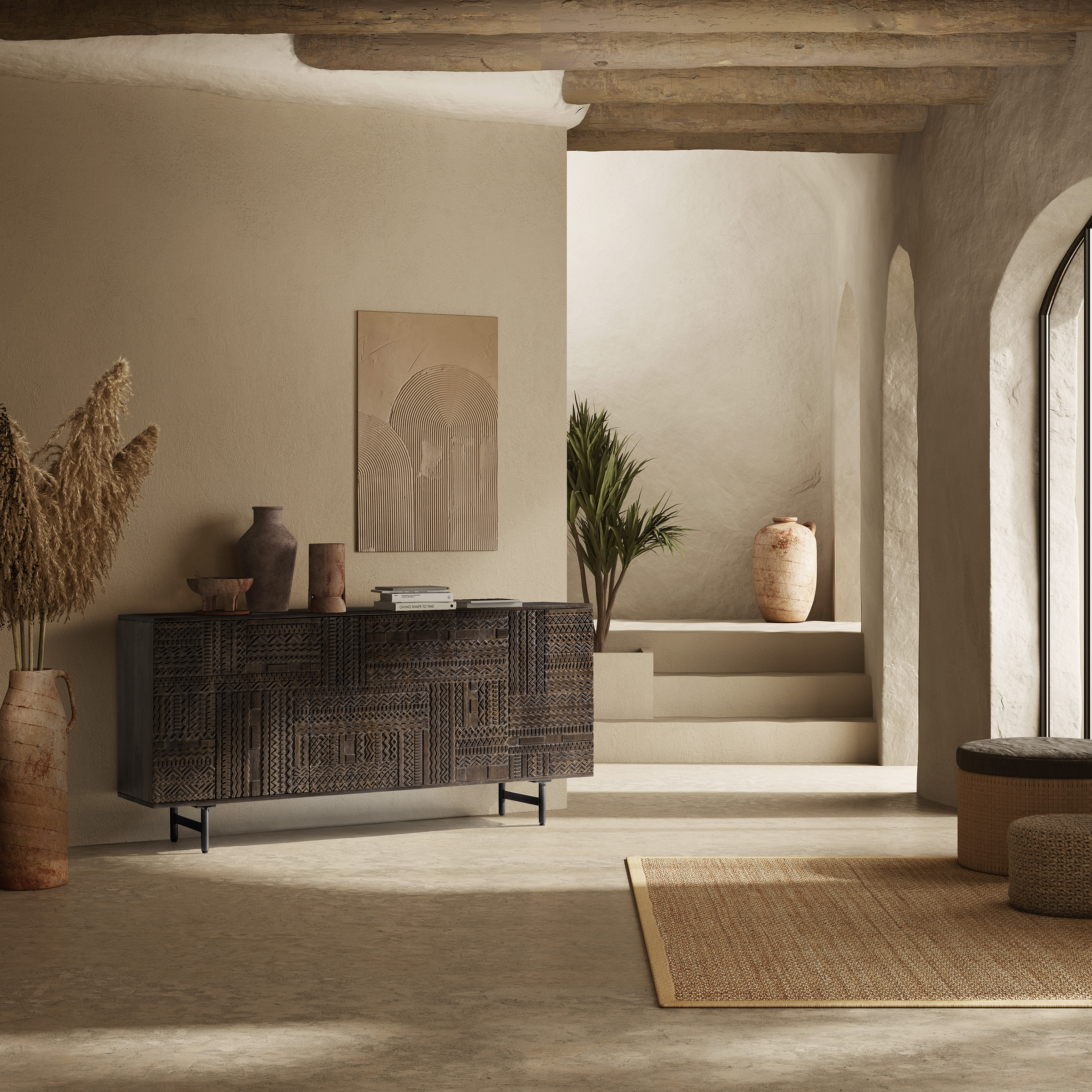 Aparador Kalai 3P Verde miniatura 2