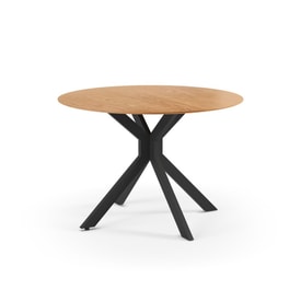 Mesa Redonda Plegable 110 Cm Color Marrón