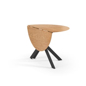 Mesa Redonda Plegable 110 Cm Color Marrón miniatura 7