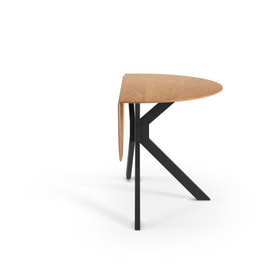 Mesa Redonda Plegable 110 Cm Color Marrón miniatura 8