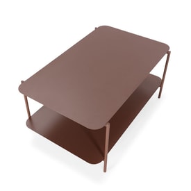 Mesa Centro Rectangular Color Marrón miniatura 9